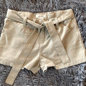Between you and me, Girls linen shorts. Size 12
